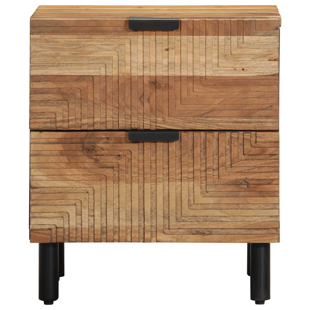 vidaXL Nachttische 2 Stk. 40x33x46 cm Massivholz Akazie