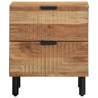 vidaXL Nachttische 2 Stk. 40x33x46 cm Massivholz Akazie
