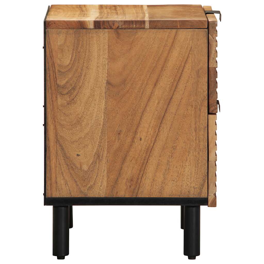vidaXL Nachttische 2 Stk. 40x33x46 cm Massivholz Akazie