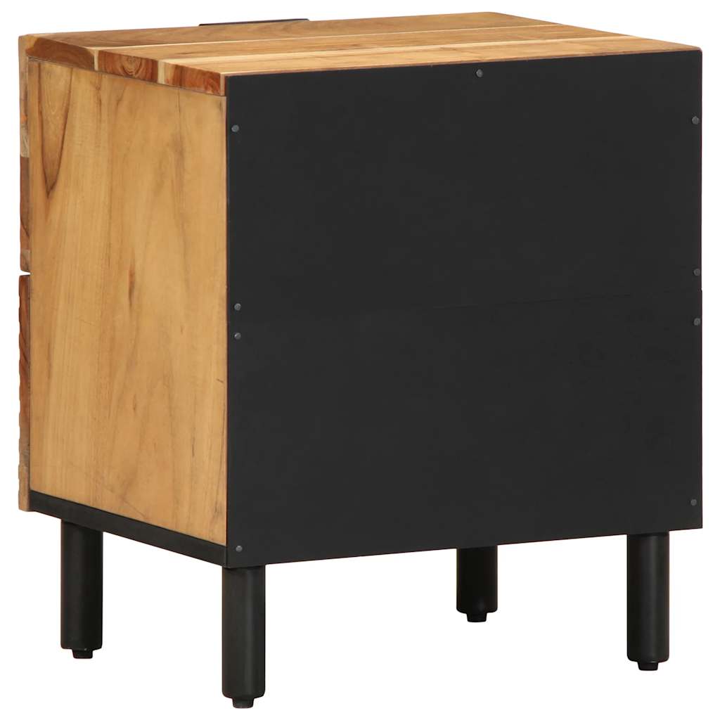 vidaXL Nachttische 2 Stk. 40x33x46 cm Massivholz Akazie
