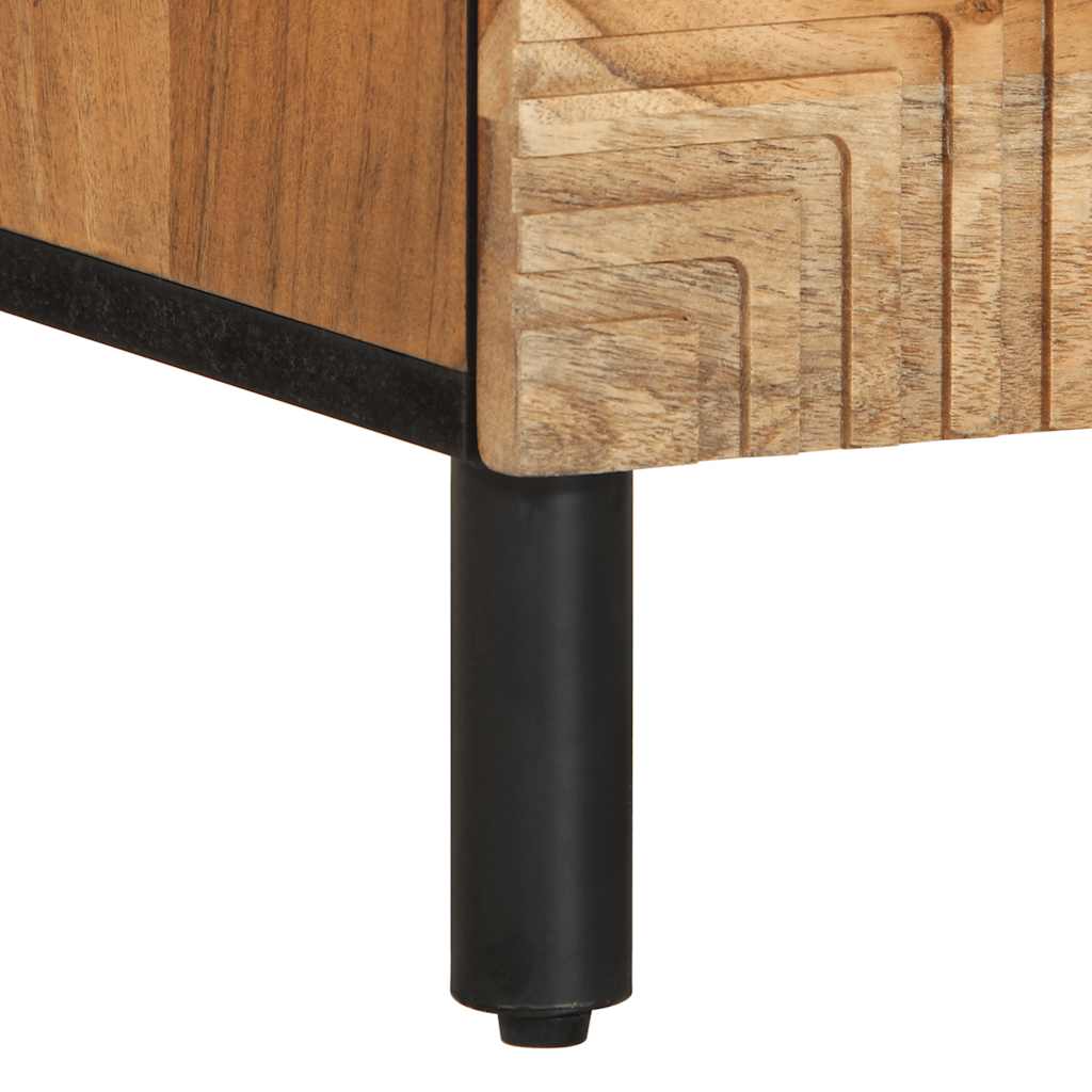 Nachttische 2 Stk. 40x33x46 cm Massivholz Akazie