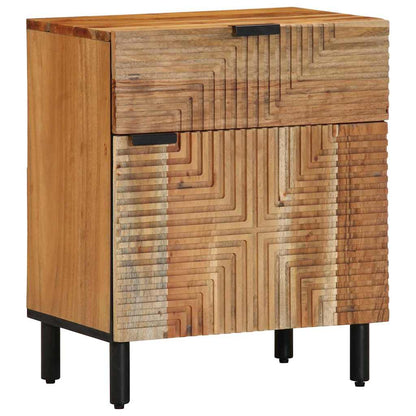 vidaXL Nachttisch Braun 50 x 33 x 60 cm Massivholz Akazie