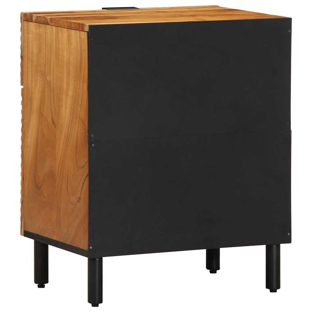 vidaXL Nachttisch Braun 50 x 33 x 60 cm Massivholz Akazie