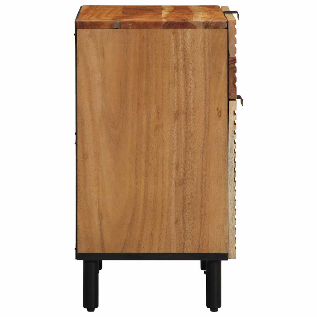 vidaXL Nachttisch Braun 50 x 33 x 60 cm Massivholz Akazie