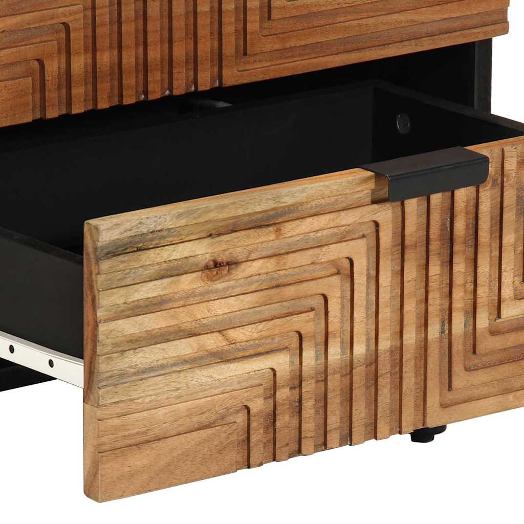 vidaXL Nachttisch Braun 50 x 33 x 62 cm Massivholz Akazie