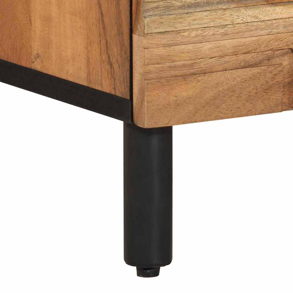 vidaXL Nachttisch Braun 50 x 33 x 62 cm Massivholz Akazie