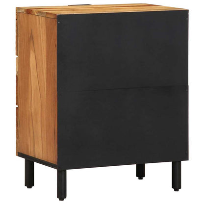 vidaXL Nachttisch Braun 50 x 33 x 62 cm Massivholz Akazie