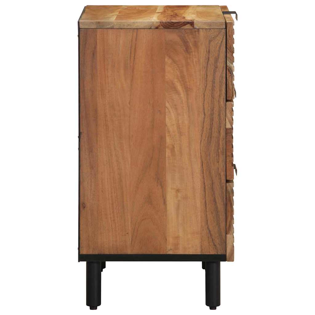 vidaXL Nachttisch Braun 50 x 33 x 62 cm Massivholz Akazie