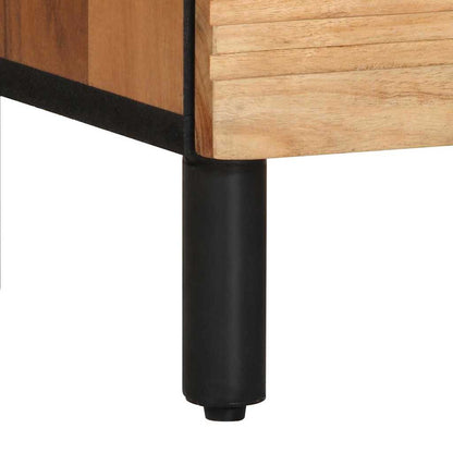 vidaXL Nachttisch Braun 50 x 33 x 62 cm Massivholz Akazie