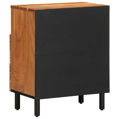 vidaXL Nachttisch Braun 50 x 33 x 62 cm Massivholz Akazie