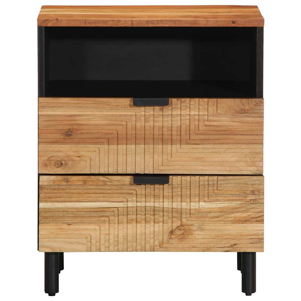 vidaXL Nachttisch Braun 50 x 33 x 62 cm Massivholz Akazie