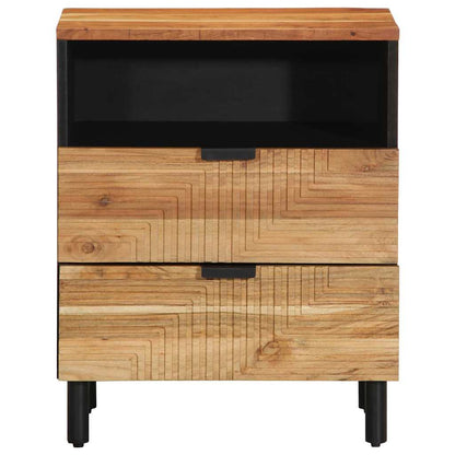 vidaXL Nachttisch Braun 50 x 33 x 62 cm Massivholz Akazie