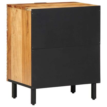 vidaXL Nachttisch Braun 50 x 33 x 60 cm Massivholz Akazie
