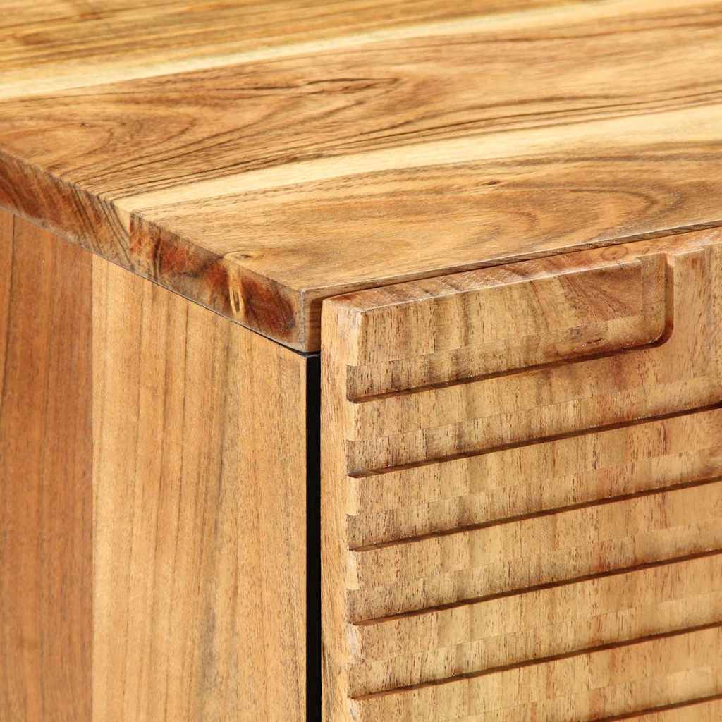 vidaXL Waschbeckenschrank mit Regal Massivholz Akazie 62 x 33 x 58 cm