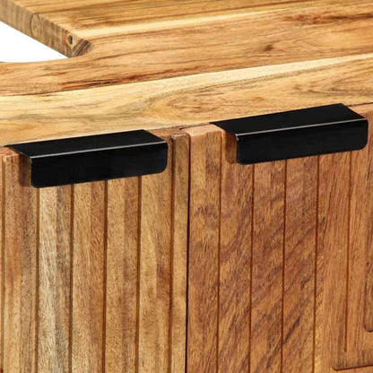 vidaXL Waschbeckenschrank mit Regal Massivholz Akazie 62 x 33 x 58 cm