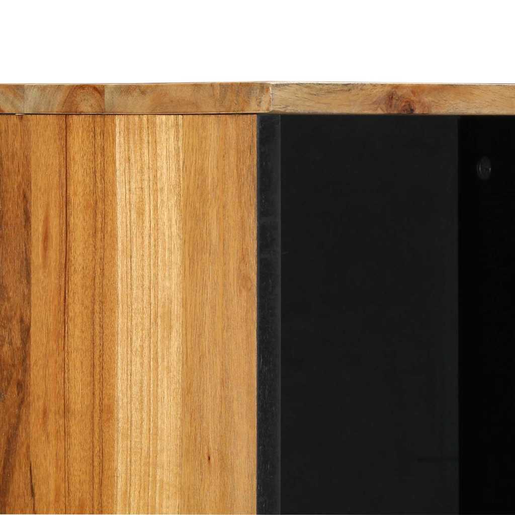 vidaXL Waschbeckenschrank mit Regal Massivholz Akazie 38 x 33 x 160 cm