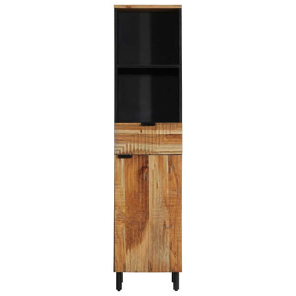 vidaXL Waschbeckenschrank mit Regal Massivholz Akazie 38 x 33 x 160 cm
