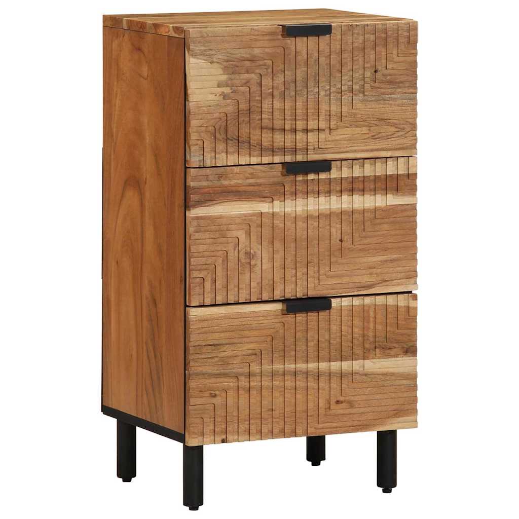 Sideboard Natur 40 x 33,5 x 75 cm Massivholz Akazie