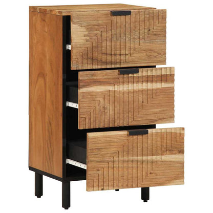 Sideboard Natur 40 x 33,5 x 75 cm Massivholz Akazie