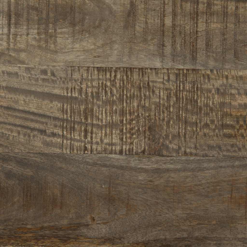 vidaXL Nachttische 2 Stück Hellgrau 40x33x46 cm Massivholz Mango