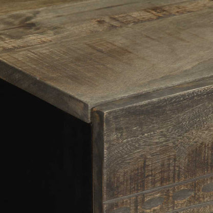 vidaXL Nachttische 2 Stück Hellgrau 40x33x46 cm Massivholz Mango