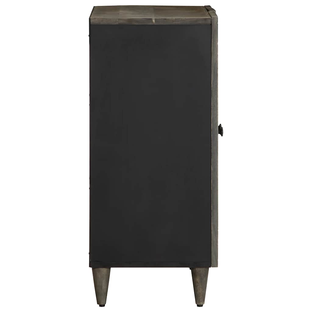 vidaXL Sideboard Hellgrau 60x33,5x75 cm Massivholz Mango