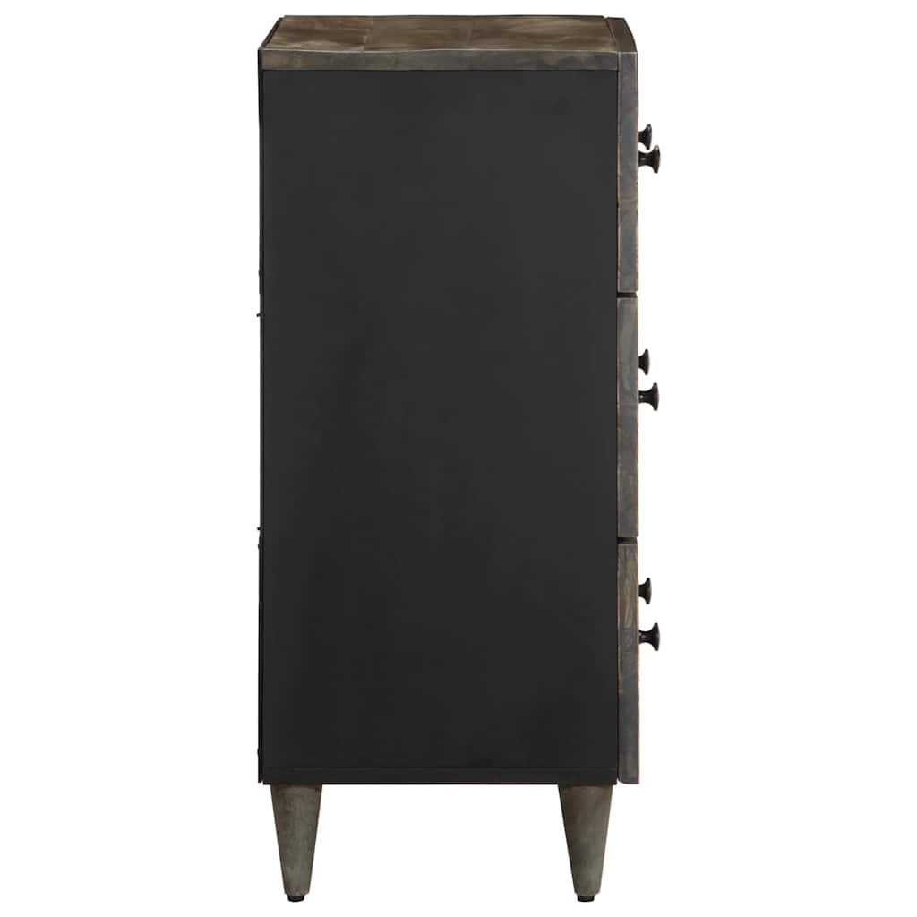 vidaXL Sideboard Hellgrau 60x33,5x75 cm Massivholz Mango