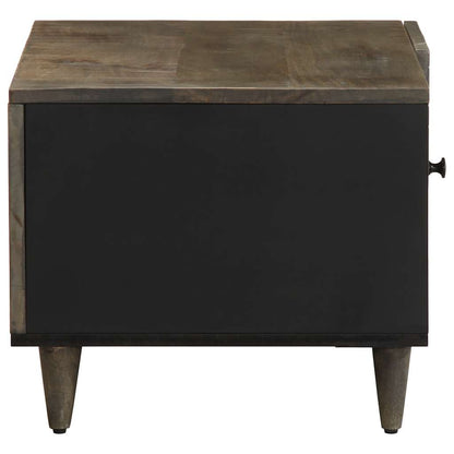 vidaXL Table basse gris clair 80x50x40 cm Bois de manguier massif