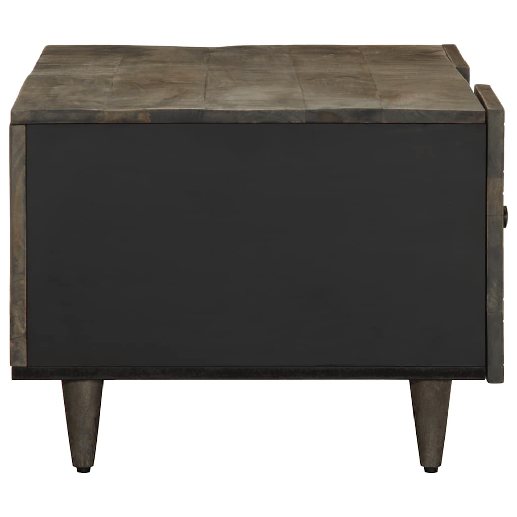 vidaXL Couchtisch Hellgrau 100x54x40 cm Massivholz Mango