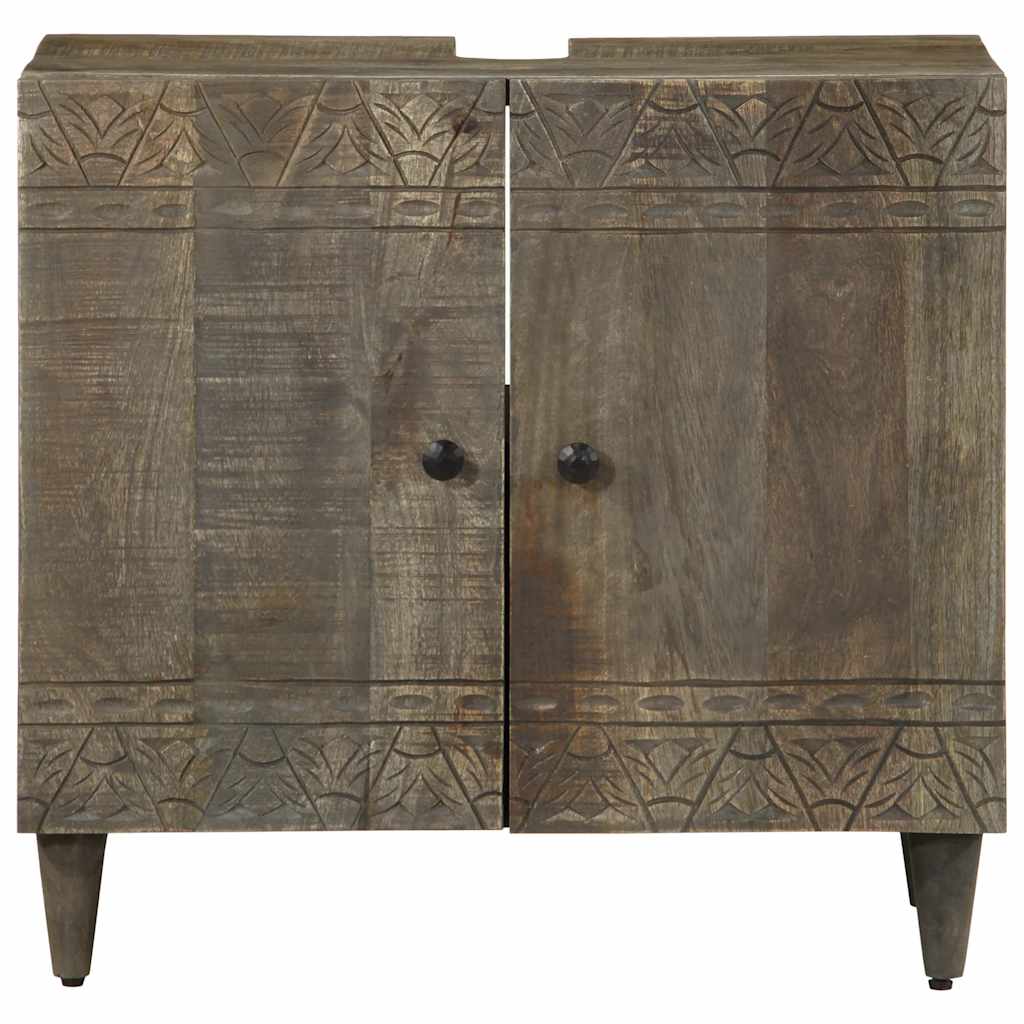 vidaXL Meuble sous-lavabo 62x33x58 cm Bois de manguier massif