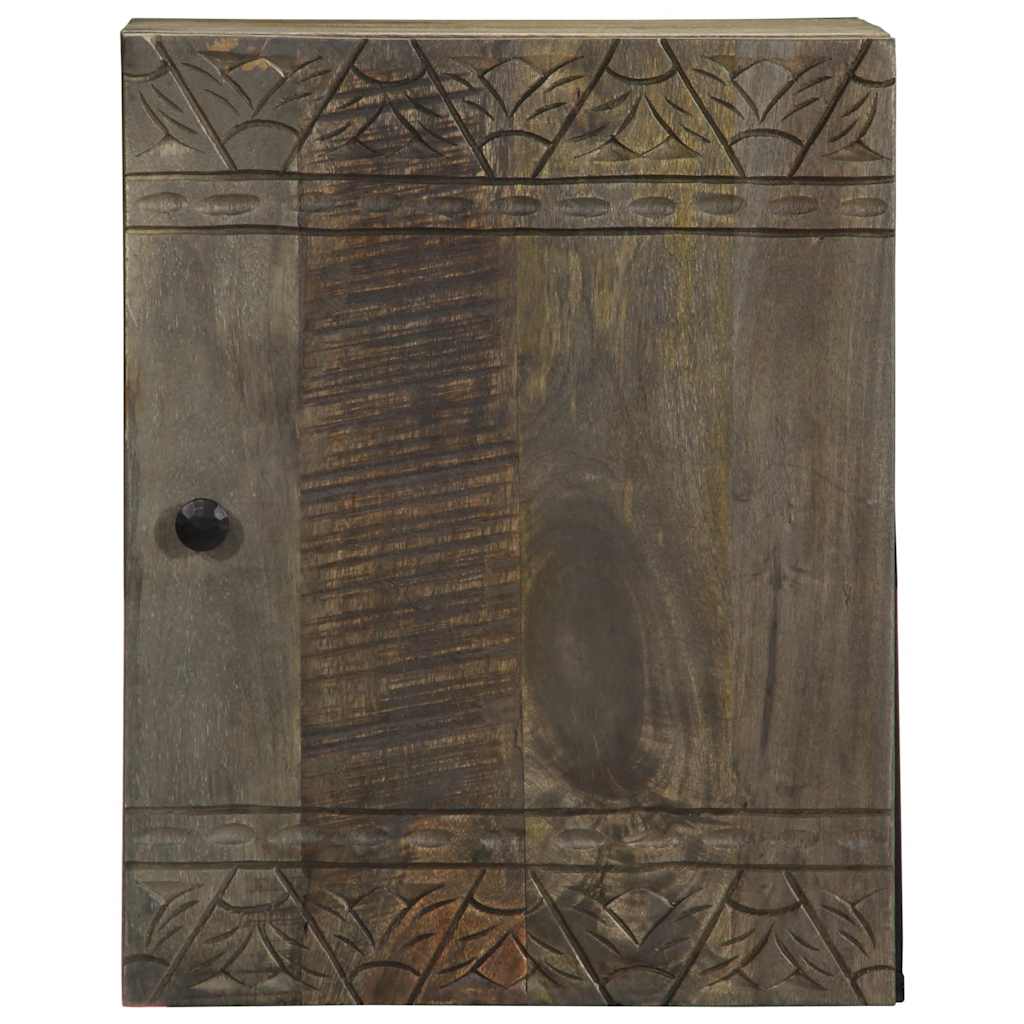 vidaXL Bad-Wandschrank 38x33x48 cm Massivholz Mango