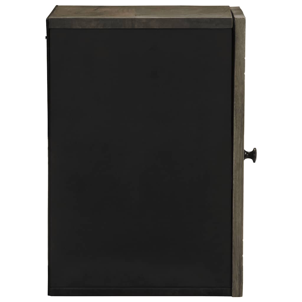 vidaXL Bad-Wandschrank 38x33x48 cm Massivholz Mango