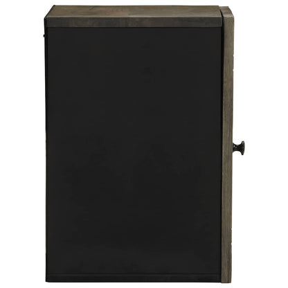 vidaXL Bad-Wandschrank 38x33x48 cm Massivholz Mango