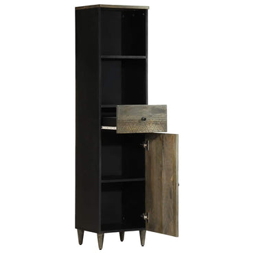 vidaXL Badschrank 38x33x160 cm Massivholz Mango
