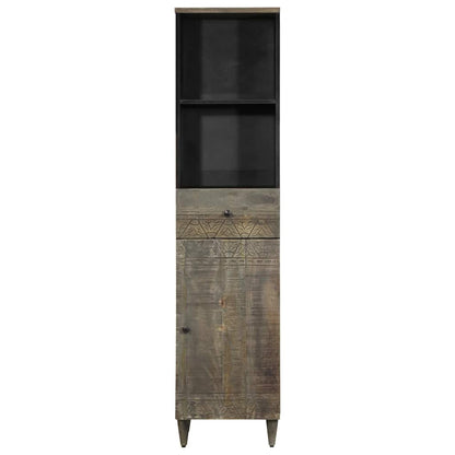 vidaXL Badschrank 38x33x160 cm Massivholz Mango