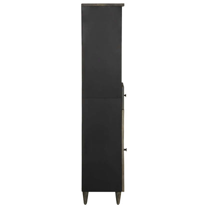 vidaXL Badschrank 38x33x160 cm Massivholz Mango