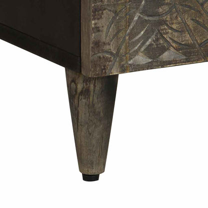 vidaXL Badschrank 38x33x160 cm Massivholz Mango
