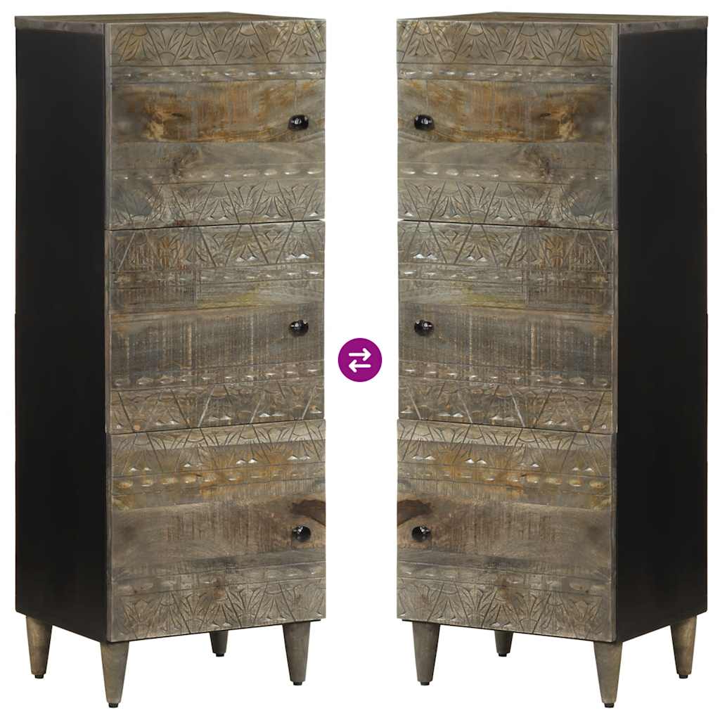 vidaXL Highboard 40x33x110 cm bois de manguier massif