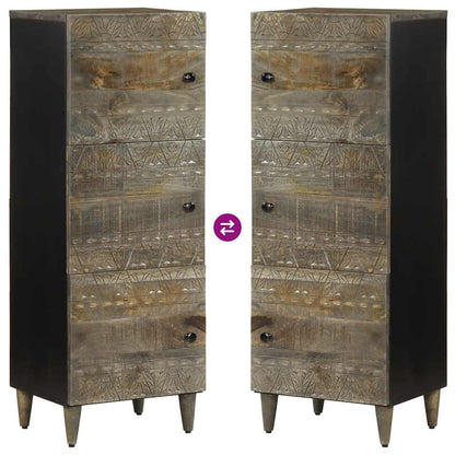 vidaXL Highboard 40x33x110 cm bois de manguier massif