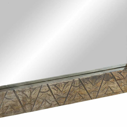 vidaXL Badspiegel Grau 50x2,5x70 cm Massivholz Mango