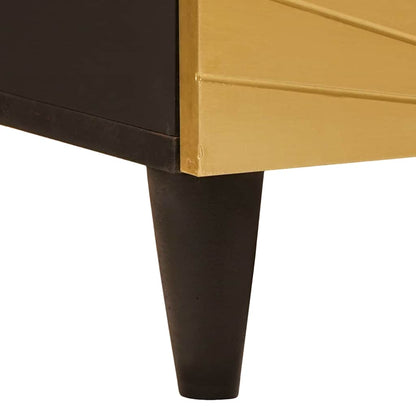 vidaXL Table de chevet avec tiroirs 50 x 33 x 62 cm Bois de manguier massif