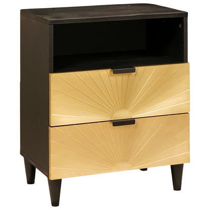 vidaXL Nachttisch mit Schubladen 50 x 33 x 62 cm Massivholz Mango