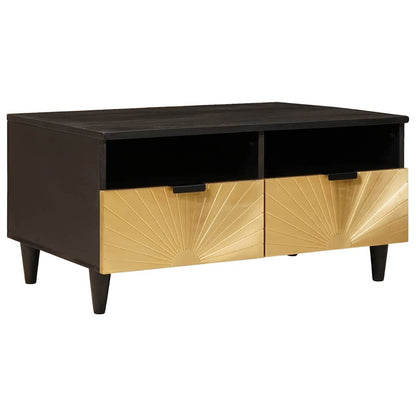 vidaXL Table basse avec tiroirs 80 x 54 x 40 cm Bois de manguier massif