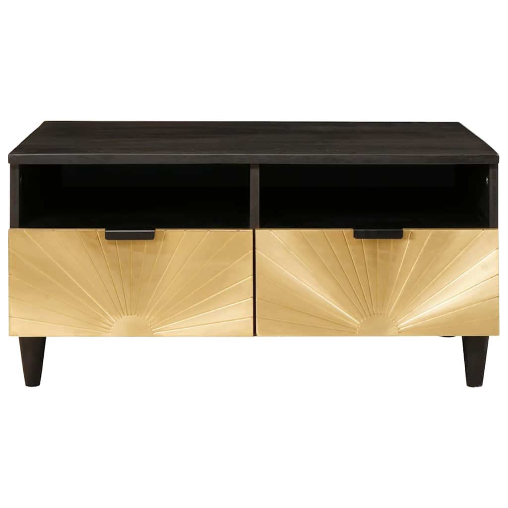 vidaXL Table basse avec tiroirs 80 x 54 x 40 cm Bois de manguier massif