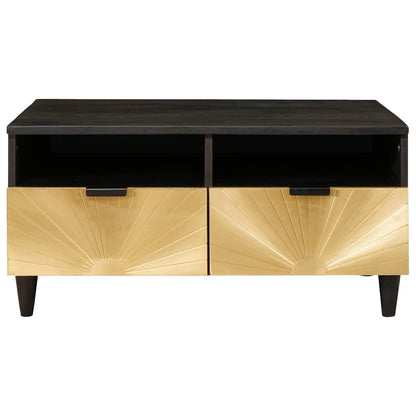 vidaXL Table basse avec tiroirs 80 x 54 x 40 cm Bois de manguier massif