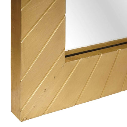 vidaXL Badezimmer Spiegel Schwarz und Gold 50 x 2,5 x 70 cm