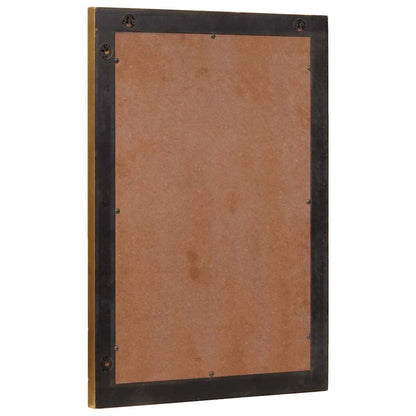 vidaXL Badezimmer Spiegel Schwarz und Gold 50 x 2,5 x 70 cm