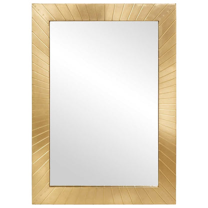 vidaXL Badezimmer Spiegel Schwarz und Gold 50 x 2,5 x 70 cm