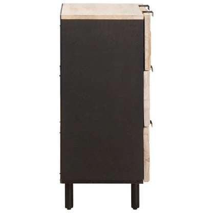 vidaXL Sideboard Weiße gewaschene Oberfläche 60 x 33 x 75 cm