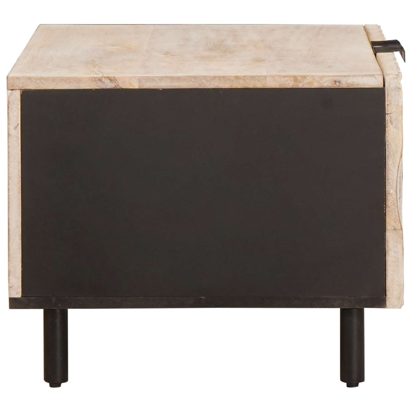 vidaXL Couchtisch Weiß 80 x 50 x 40 cm Massivholz Mango